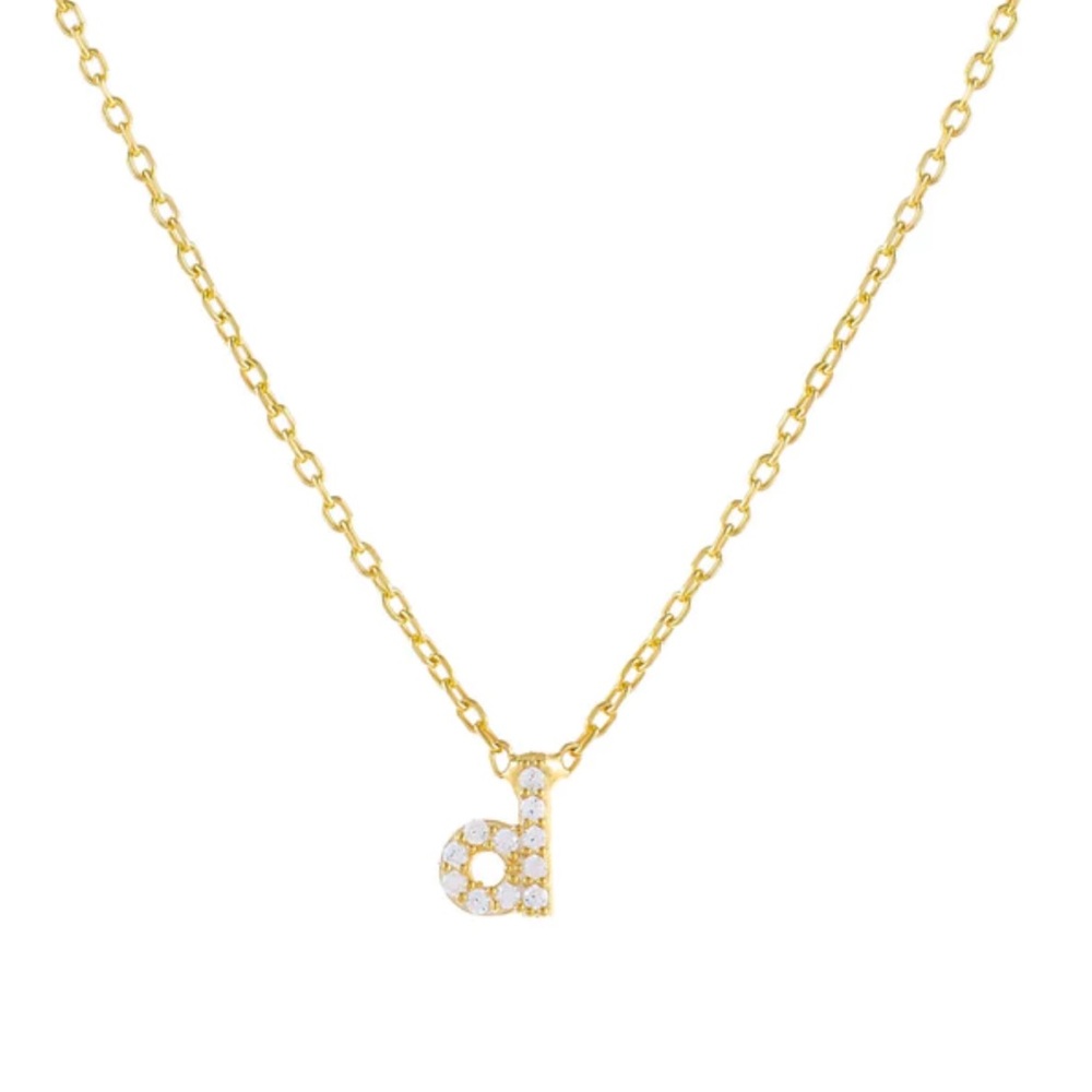 Adina Eden ‘d’ Initial Necklace